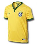 Бразилия майка игровая 2014-15 Nike желтая