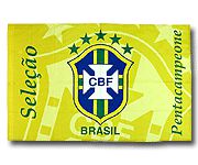 Бразилия флаг 130х90 с эмблемой Федерации