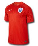 Англия майка игровая 2014-15 Nike красная