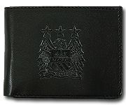 Манчестер Сити кошелёк кожаный чёрный