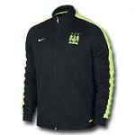 Манчестер Сити олимпийка Nike 2015-16 черно-салатовая
