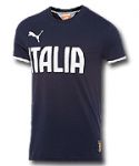 Италия футболка хб 2014-15 Puma т.-синяя