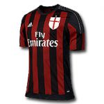 Милан майка игровая 2015-16 Adidas красно-черная