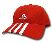 Бейсболка Adidas 3-Stripe красная X17022