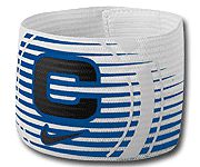Nike повязка капитанская FUTBOL ARM BAND бело-синяя