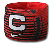 Nike повязка капитанская FUTBOL ARM BAND красно-черная