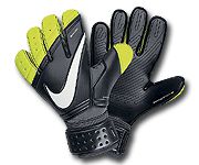 Nike перчатки вратарские 2014-15 Nike черно-салатовые