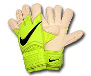 Nike перчатки вратарские Nike GK VAPOR GRIP 3 лимонно-белые