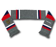 Россия шарф барскарф с вышивкой серый