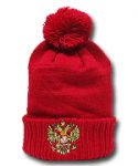Россия шапочка A&C красная с отворотом