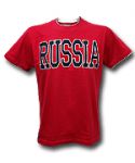 Россия футболка хб A&C RUSSIA красная