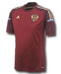 Россия майка игровая 2014-15 Adidas бордовая