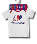 ЦСКА футболка для малышей A&C I Love CSKA белая