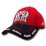 Россия бейсболка A&C RUSSIA Герб красно-т.-синяя