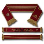 Россия шарф 2015-16 Adidas бордовый
