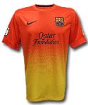 Барселона майка игровая 2012-13 Nike оранжево-жёлтая
