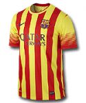 Барселона майка игровая 2013-14 Nike желто-красная
