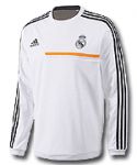 Реал свитер тренировочный 2013-14 Adidas белый