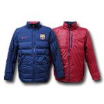 Барселона куртка утепленная 2015-16 Nike темно-синяя